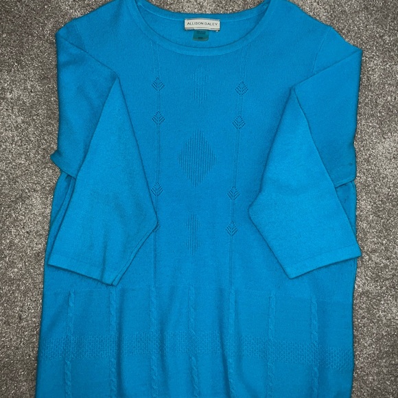 Allison Daley Vibrant Blue Long Sleeve Top - Picture 1 of 4